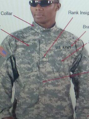 ACU Digital Camo Shirt Army Combat Uniform Military Universal UCP Top XL Short